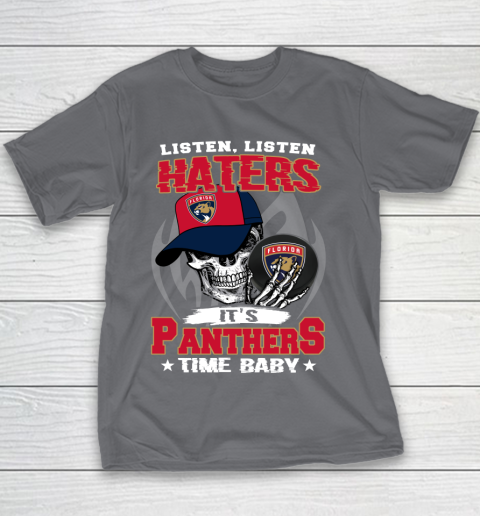 Listen Haters It is PANTHERS Time Baby NHL Youth T-Shirt 5