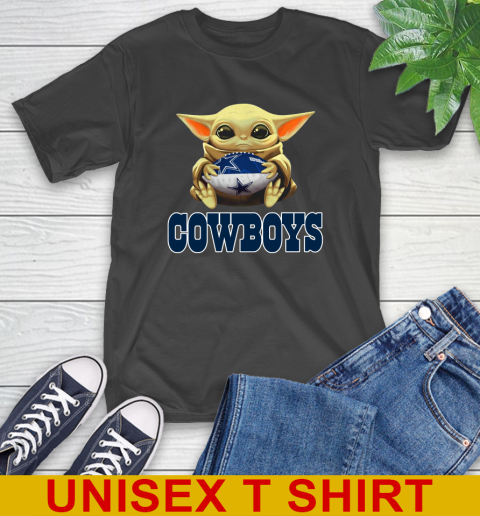 NFL Football Dallas Cowboys Baby Yoda Star Wars Shirt T-Shirt 2