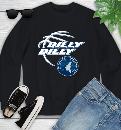 NBA Minnesota Timberwolves Dilly Dilly Basketball Sports Youth Sweatshirt 2