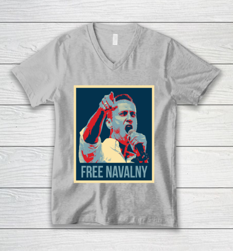 Free Navalny Shirts V-Neck T-Shirt 3