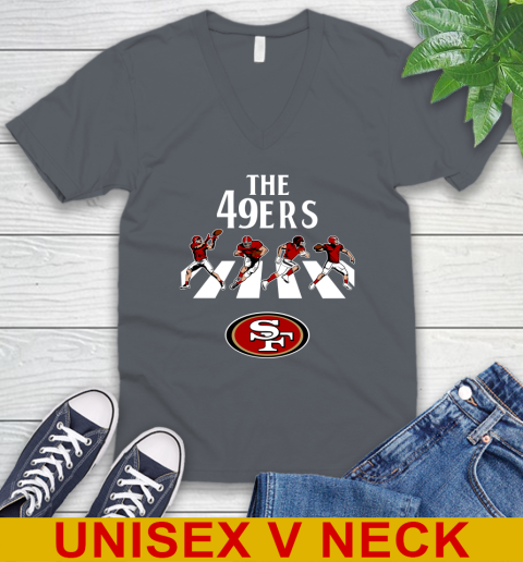 NFL Football San Francisco 49ers The Beatles Rock Band Shirt V-Neck T-Shirt 4