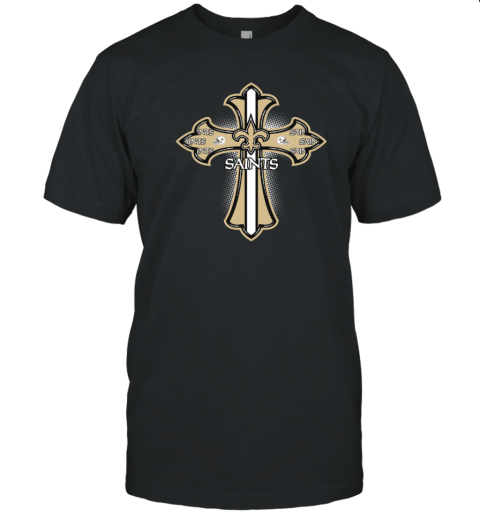 black and gold saints shirt
