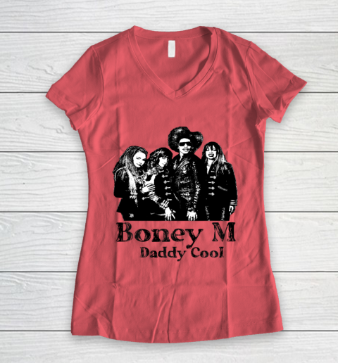 Boney M daddy Cool Rasputin Festival 1979 Women's V-Neck T-Shirt 3