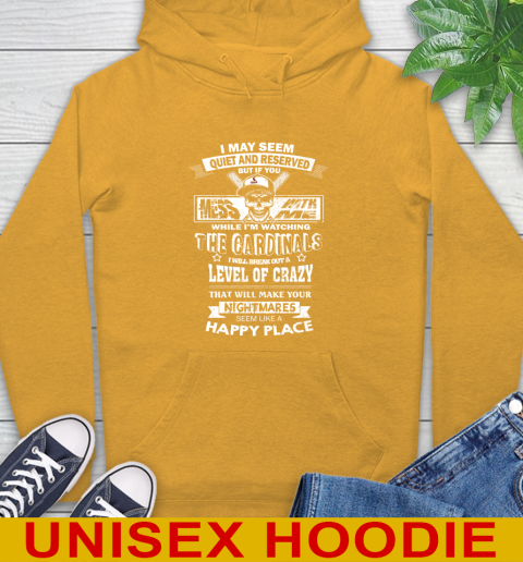 St.Louis Cardinals MLB Baseball If You Mess With Me While I'm Watching My Team Hoodie - Image 3