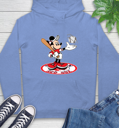 MLB Baseball Boston Red Sox Cheerful Mickey Disney Shirt Hoodie 12