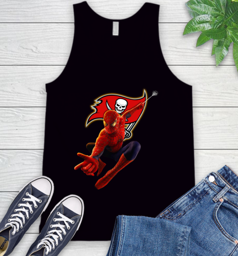 NFL Spider Man Avengers Endgame Football Tampa Bay Buccaneers Tank Top 2