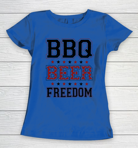 BBQ Beer Freedom Trump Fan Women's T-Shirt 9