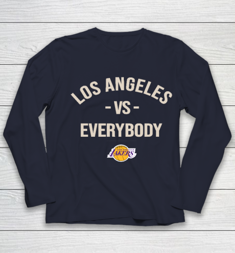 Los Angeles Lakers Vs Everybody Youth Long Sleeve 2