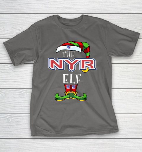 New York Rangers Christmas ELF Funny NHL T-Shirt 8
