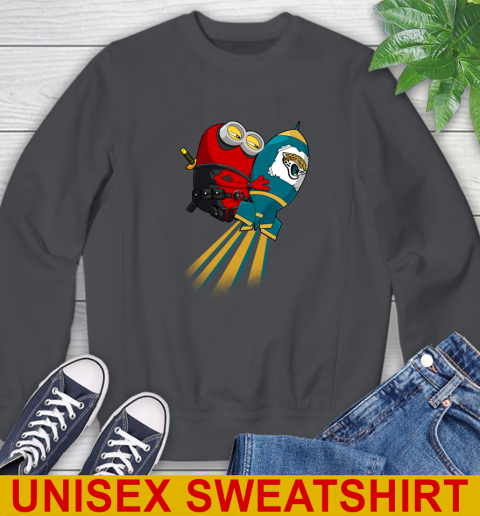 NFL Football Jacksonville Jaguars Deadpool Minion Marvel Shirt Sweatshirt 7