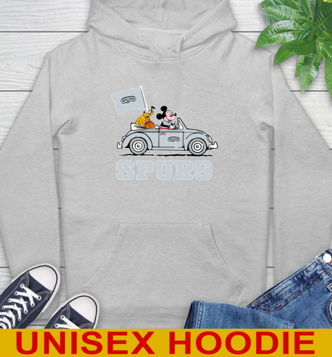 NBA Basketball San Antonio Spurs Pluto Mickey Driving Disney Shirt Hoodie 6