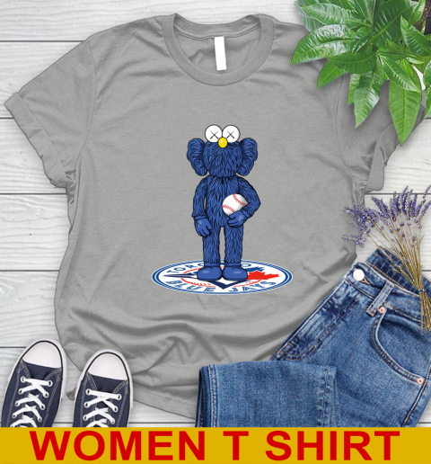 MLB Baseball Toronto Blue Jays Kaws Bff Blue Figure Shirt Women's T-Shirt 11