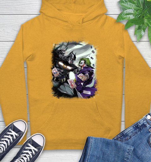 Pittsburgh Penguins NHL Hockey Batman Fighting Joker DC Comics Hoodie - Image 4