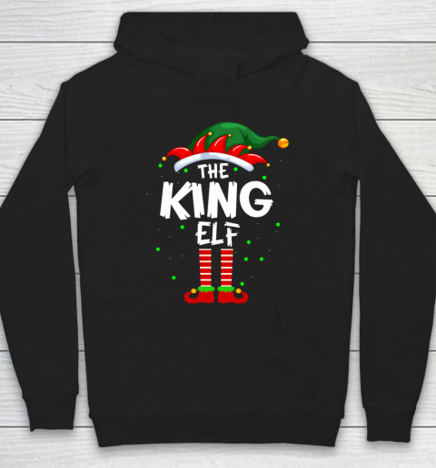 King Elf Family Matching Group Gifts Funny Christmas Pajama Hoodie
