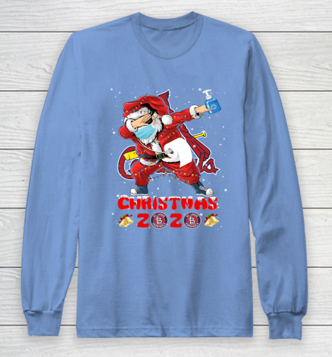 St.Louis Cardinals Funny Santa Claus Dabbing Christmas 2020 MLB Long Sleeve T-Shirt 8