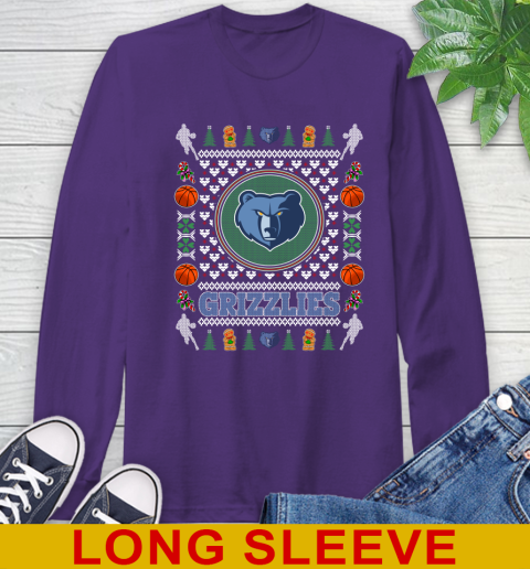 Memphis Grizzlies Merry Christmas NBA Basketball Loyal Fan Long Sleeve T-Shirt 5