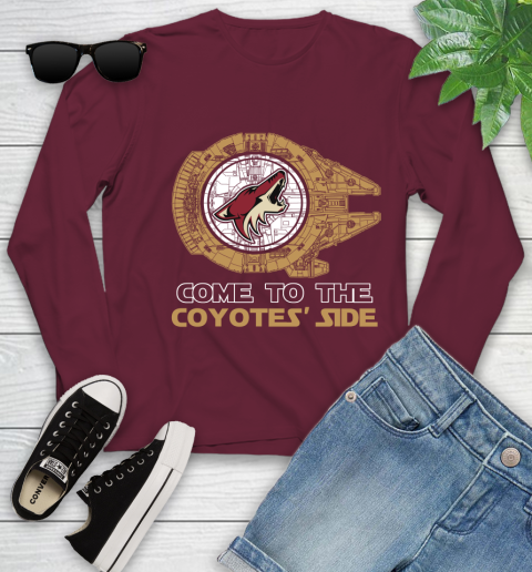 NHL Come To The Arizona Coyotes Wars Hockey Sports Youth Long Sleeve 6