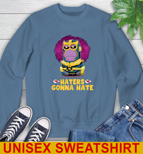 NFL Football Kansas City Chiefs Haters Gonna Hate Thanos Minion Marvel Shirt Sweatshirt 9 NFL Football Kansas City Chiefs Haters Gonna Hate Thanos Minion Marvel Shirt Sweatshirt - Image 9