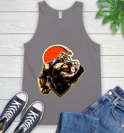 NFL Thanos Avengers Endgame Football Sports Cleveland Browns Tank Top 7