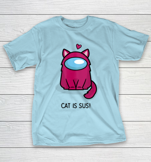 Among Us Game Shirt Cute Cat Astronaut Among me or us Nerdy Girl Gamer T-Shirt 10
