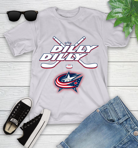 NHL Columbus Blue Jackets Dilly Dilly Hockey Sports Youth T-Shirt 4