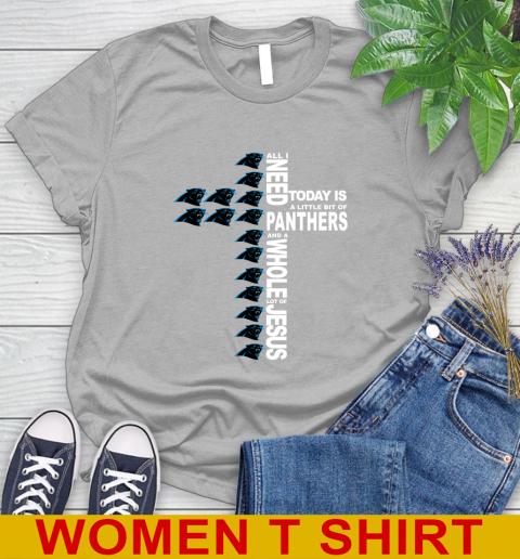 NFL All I Need Today Is A Little Bit Of Carolina Panthers Shirt Women's T-Shirt 5