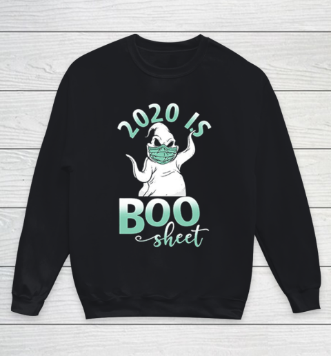 Ghost face mask 2020 is Boo sheet COVID 19 Youth Sweatshirt