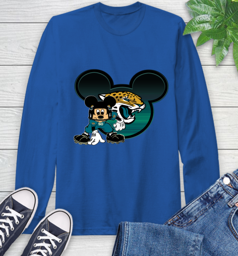 NFL Jacksonville Jaguars Mickey Mouse Disney Football T Shirt Long Sleeve T-Shirt 9