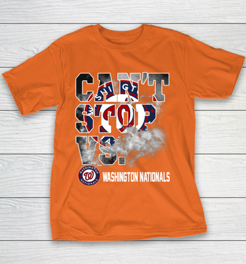 MLB Washington Nationals Baseball Can't Stop Vs Nationals Youth T-Shirt 4
