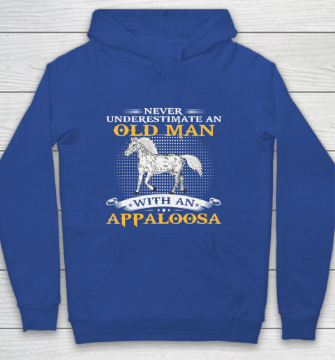Father gift shirt Mens Never Underestimate An Old Man With An Appaloosa Horse Funny T Shirt Youth Hoodie 6