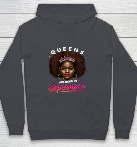 Queens Born September Shirt Black Girl Virgo Libra Birthday Youth Hoodie 5