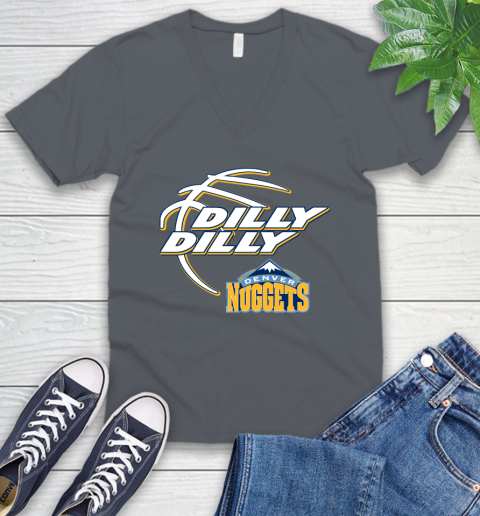 NBA Denver Nuggets Dilly Dilly Basketball Sports V-Neck T-Shirt 5