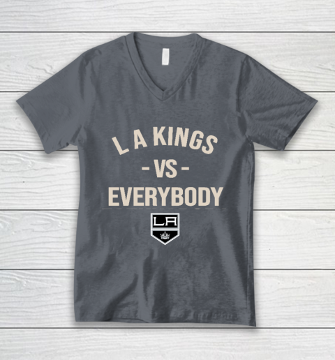 Los Angeles Kings Vs Everybody V-Neck T-Shirt 4