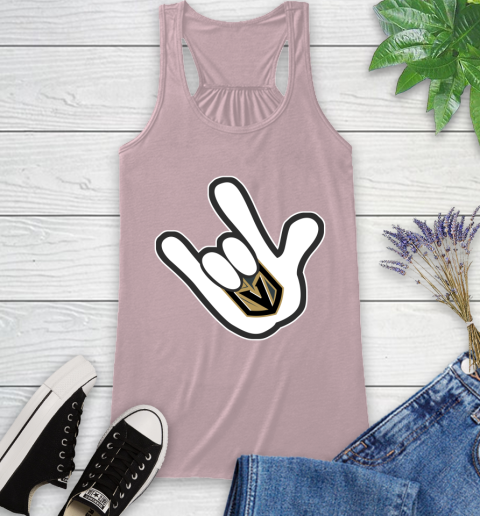 Vegas Golden Knights NHL Hockey Mickey Rock Hand Disney Racerback Tank 11