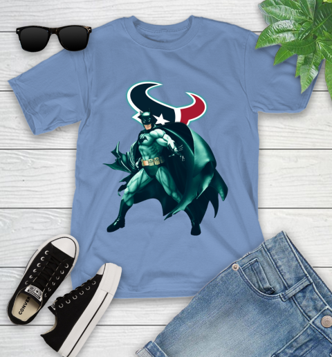 NFL Batman Football Sports Houston Texans Youth T-Shirt 11