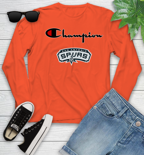 NBA Basketball San Antonio Spurs Champion Shirt Youth Long Sleeve 2