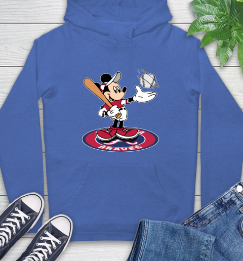 MLB Baseball Atlanta Braves Cheerful Mickey Disney Shirt Hoodie 10 MLB Baseball Atlanta Braves Cheerful Mickey Disney Shirt Hoodie - Image 10