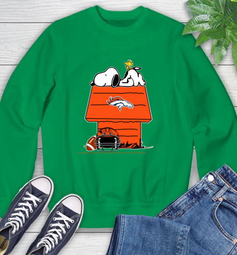 Denver Broncos NFL Football Snoopy Woodstock The Peanuts Movie Sweatshirt 6