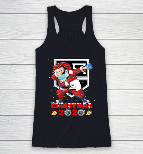 Los Angeles Kings Funny Santa Claus Dabbing Christmas 2020 NHL Racerback Tank 7