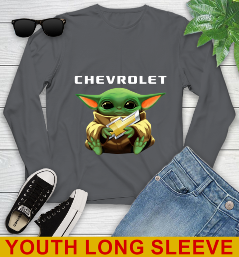 Star Wars Baby Yoda Hugs Chevrolet Car Shirt 125