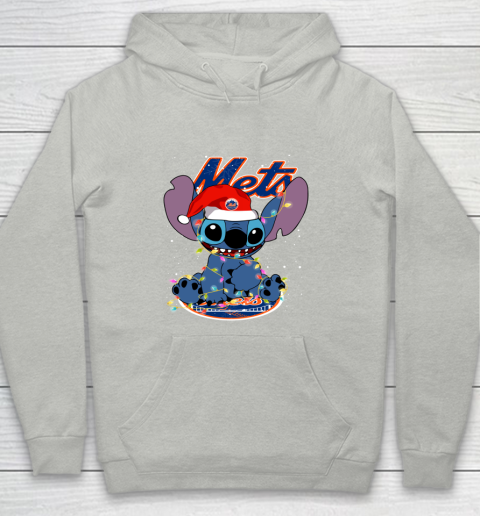 New York Mets MLB noel stitch Baseball Christmas Youth Hoodie
