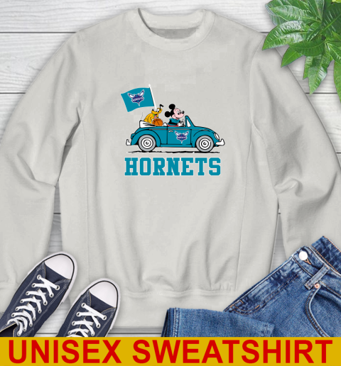 NBA Basketball Charlotte Hornets Pluto Mickey Driving Disney Shirt Sweatshirt 12