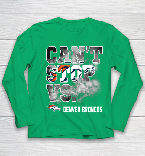 NFL Denver Broncos Can't Stop Vs Youth Long Sleeve 4