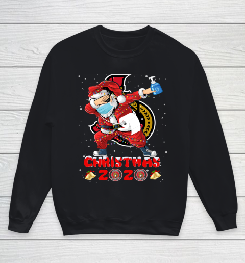 Ottawa Senators Funny Santa Claus Dabbing Christmas 2020 NHL Youth Sweatshirt