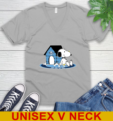MLB Baseball Tampa Bay Rays Snoopy The Peanuts Movie Shirt V-Neck T-Shirt 4