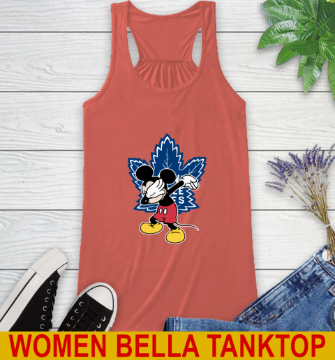 Toronto Maple Leafs NHL Hockey Dabbing Mickey Disney Sports Racerback Tank 4