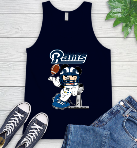 NFL Los Angeles Rams Mickey Mouse Disney Super Bowl Football T Shirt Tank Top 3