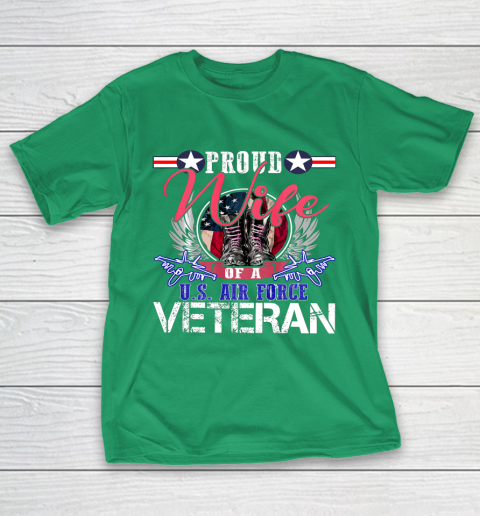 Veteran Shirt Vintage Proud Wife Of A U S Air Force Veteran T-Shirt 5