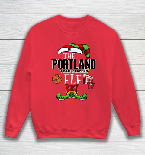Portland Trail Blazers Christmas ELF Funny NBA Sweatshirt 7