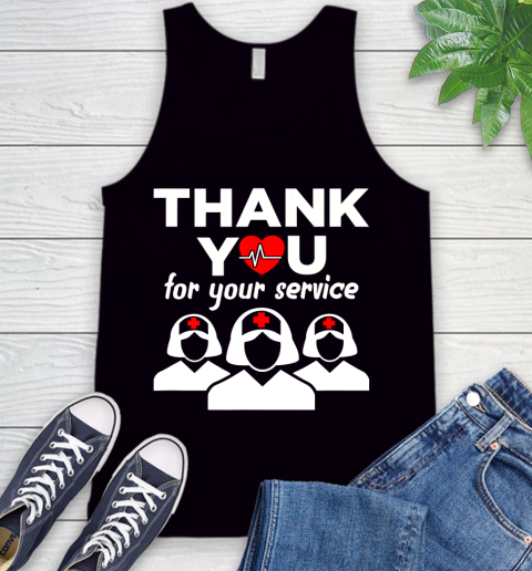 Nurse Shirt Thank You For Your Service  Registered Nurse RN ER Pandemic T Shirt Tank Top